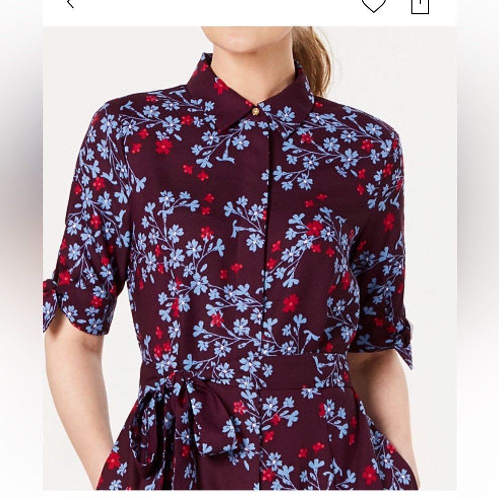 floral print, Calvin Klein's shirtdress